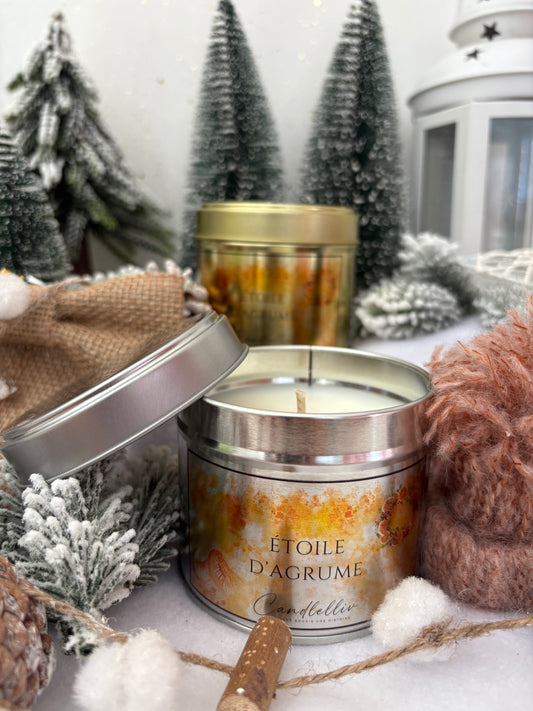 Bougie en pot - Etoile d'Agrume