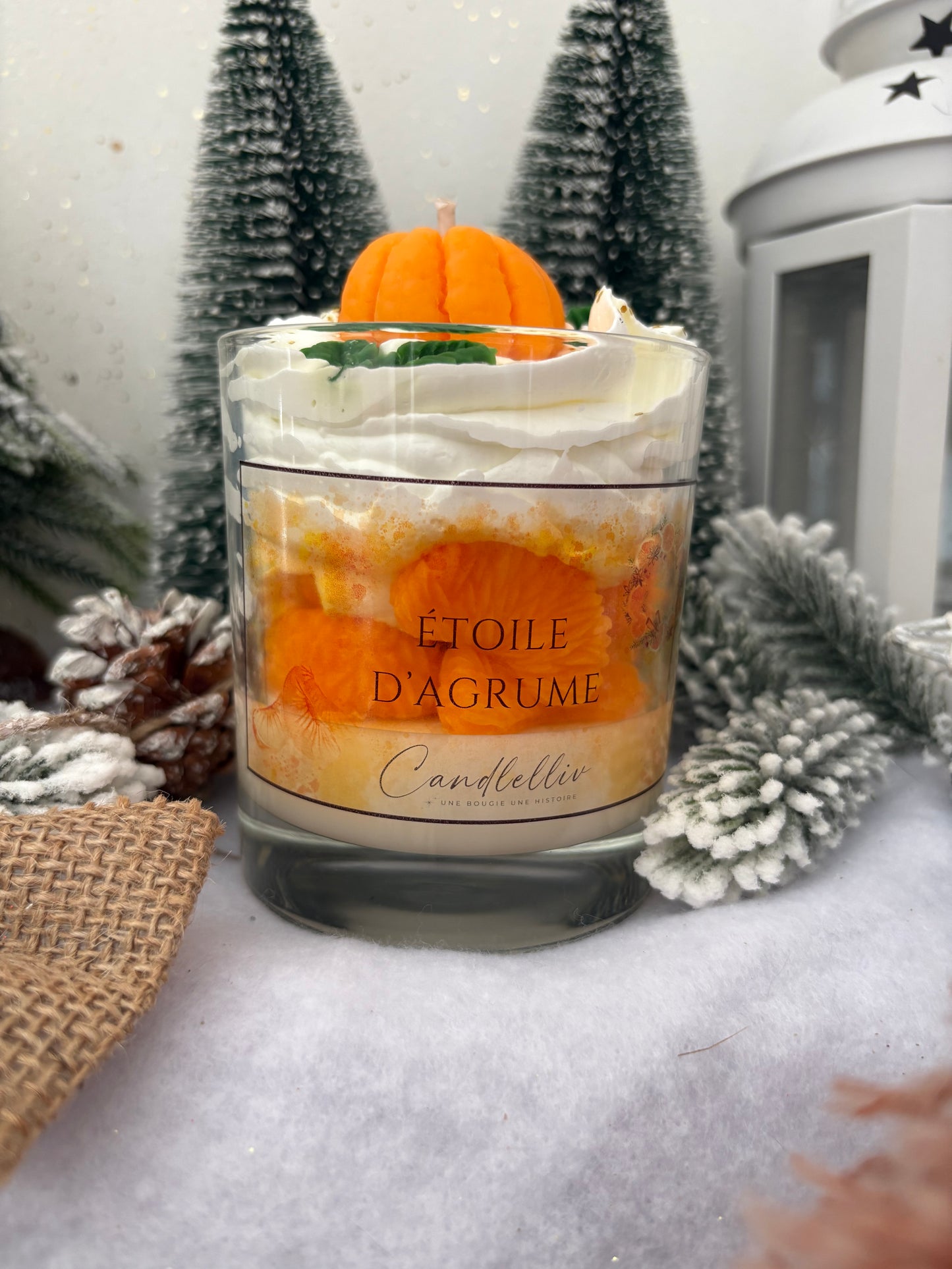 Bougie - Etoile d'Agrume