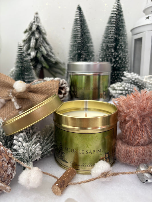 Bougie en pot - Sous le sapin